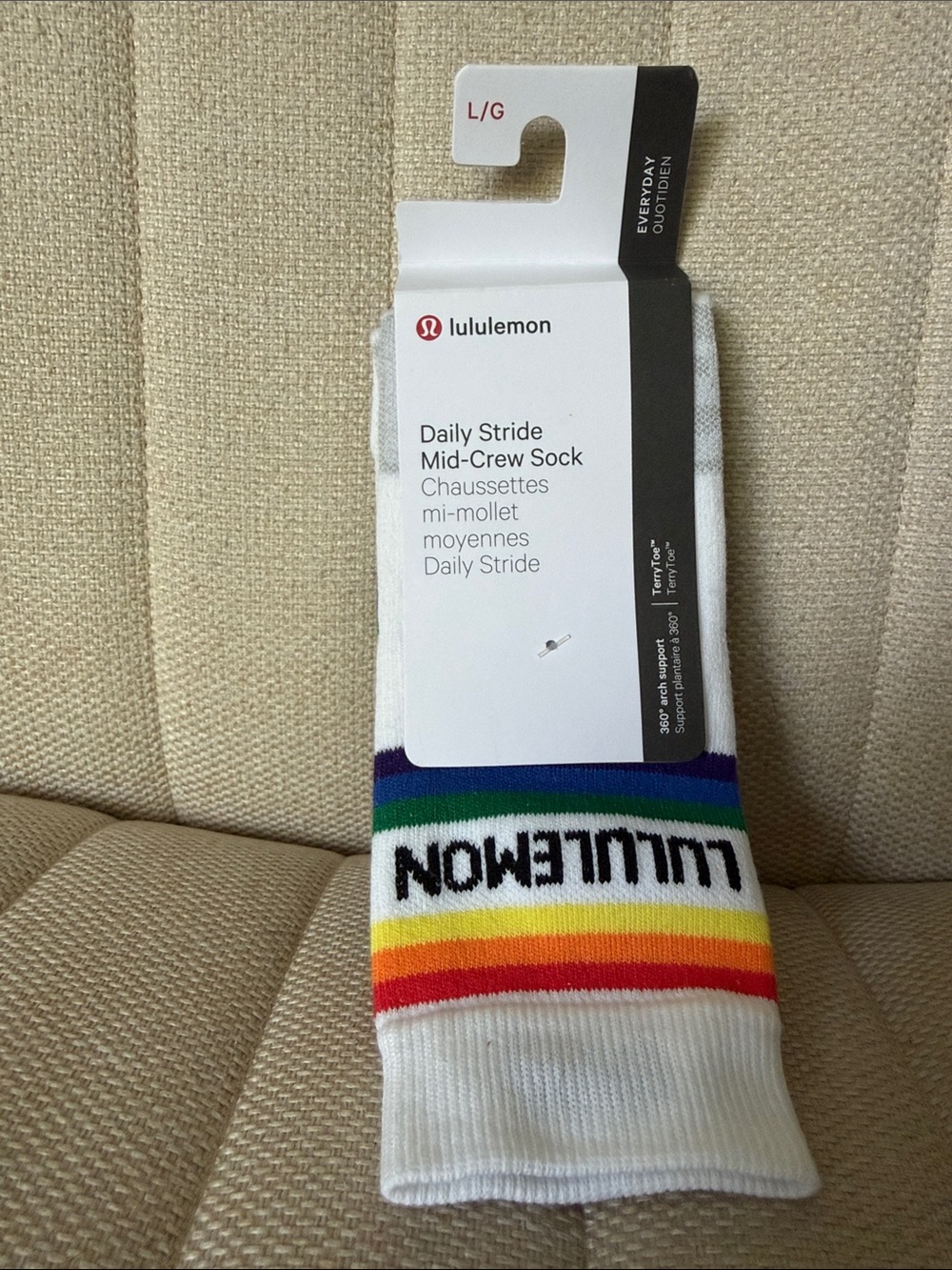 Lululemon Daily Stride Mid-Crew Sock